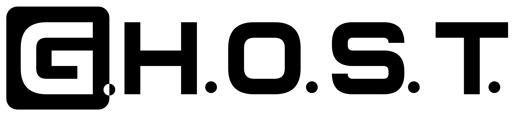 GHOST LOGO TEXT